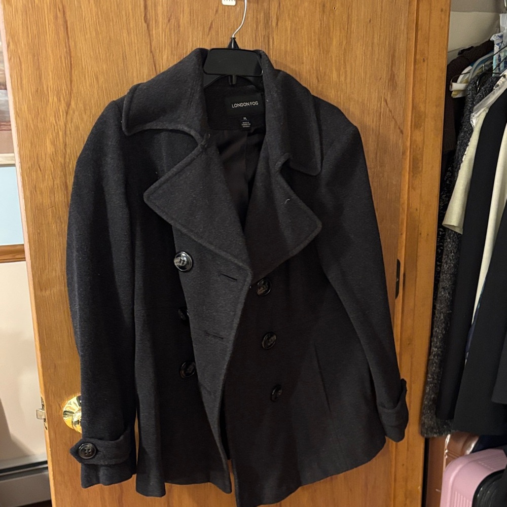 London Fog Women’s Charcoal Peacoat